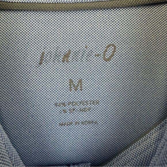 Johnnie O Performance Polo Shirt Mens Medium Blue Stretch Preppy Beach Surf Golf - Picture 13 of 15